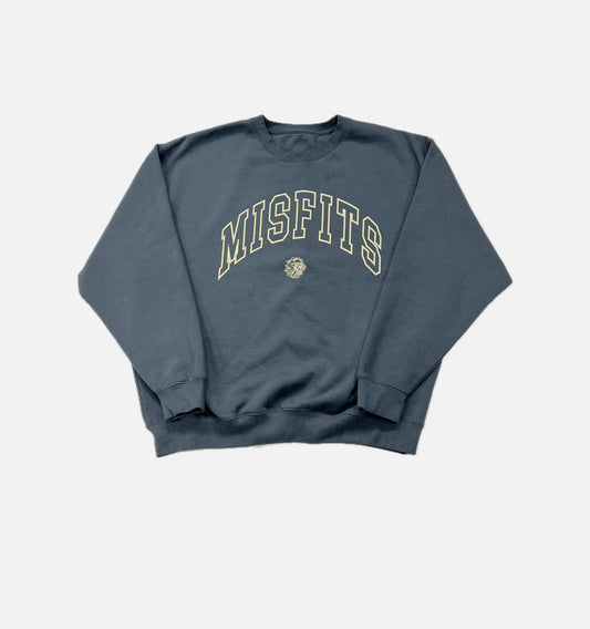 MISFITS UNIVERSITY CREWNECK SPACE GRAY